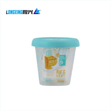 Dessert cake square IML plastic jelly cup with lid wedding party decoration